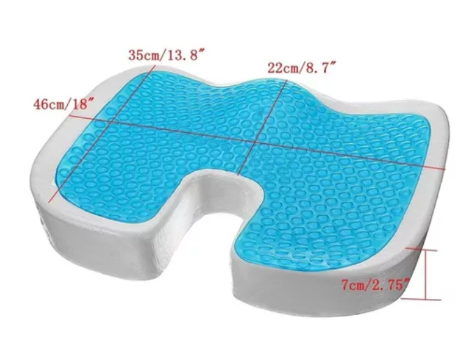 Cojín Asiento Gel Viscoelastico Coxis Ortopédico