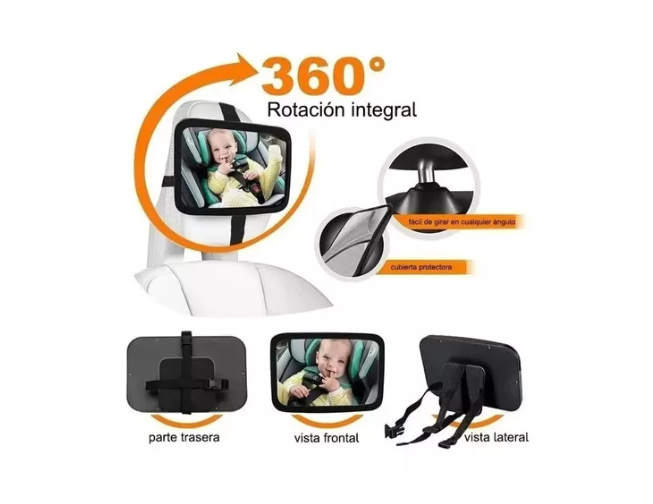 Espejo Retrovisor De Auto Para Seguridad De Niños