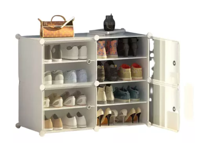 Zapatero Organizador De Zapatos 2 Pisos Estrecho Bonito