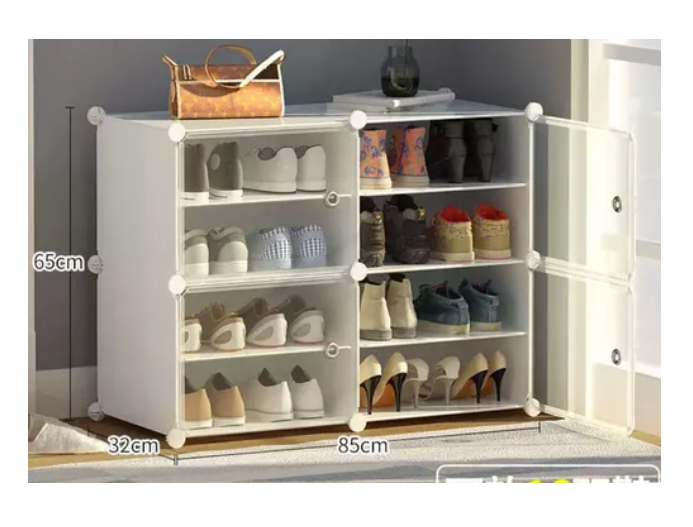 Zapatero Organizador De Zapatos 2 Pisos Estrecho Bonito