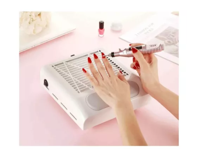 Extractor De Polvo Para Uñas 80w Manicura Pedicura Profesion