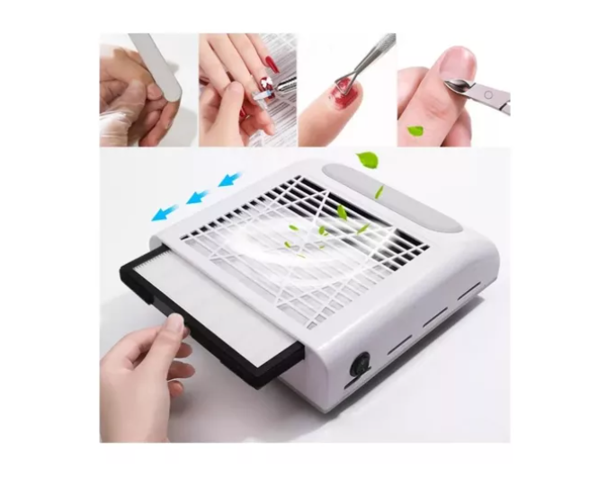 Extractor De Polvo Para Uñas 80w Manicura Pedicura Profesion