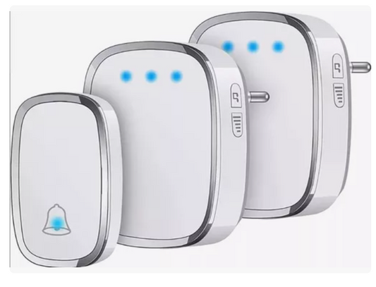 Timbre Inalámbrico Impermeable De 300 M Con 1 Transmiso 2rec