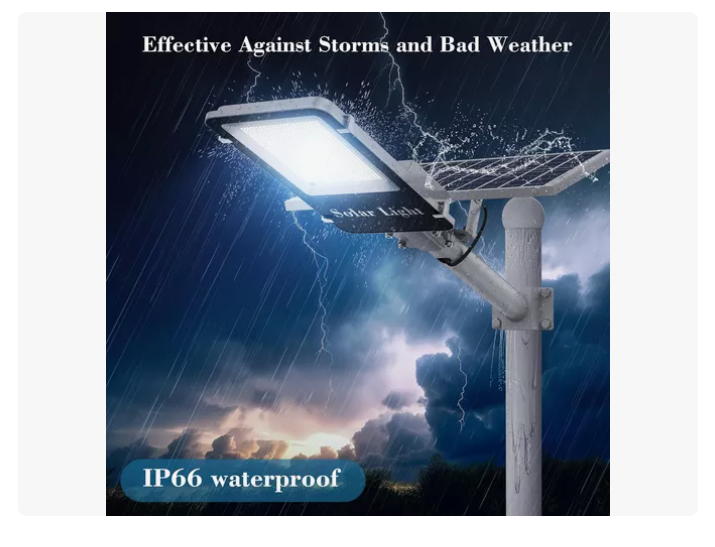 Foco Solar Exterior 1200w Luminaria Con Soporte Y Control