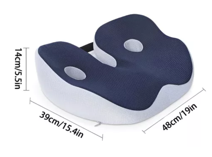 Cojín De Coxis De Espuma Viscoelástica Ajustable Para Silla