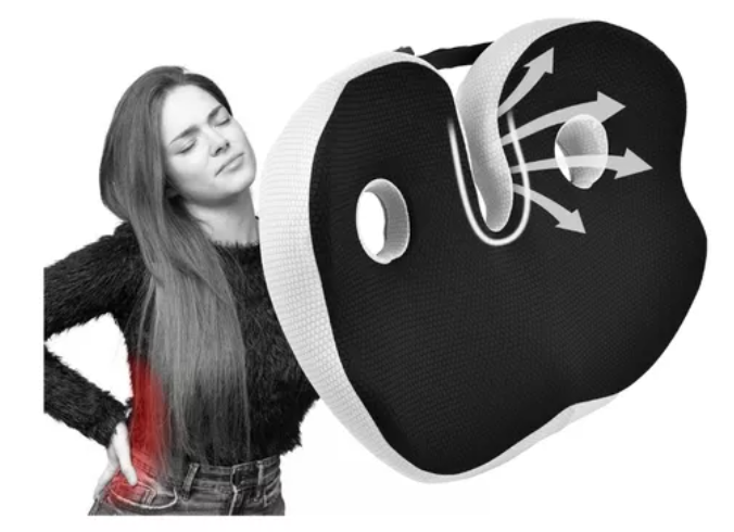 Cojín De Coxis De Espuma Viscoelástica Ajustable Para Silla