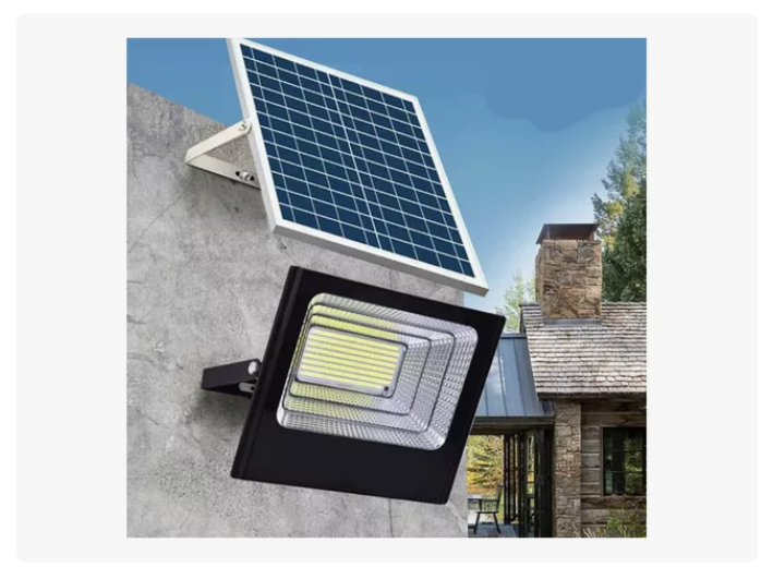 Foco Reflector Solar Interior Y Exterior 500w Color Negro