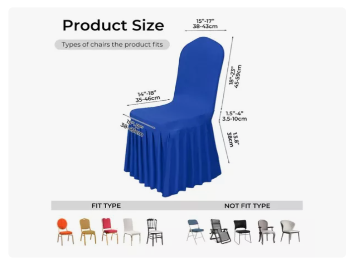 Funda Elástica Para Silla Universal De Evento