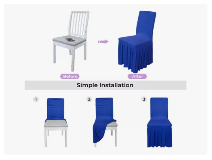 Funda Elástica Para Silla Universal De Evento