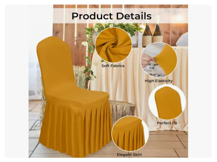 Funda Elástica Para Silla Universal De Evento