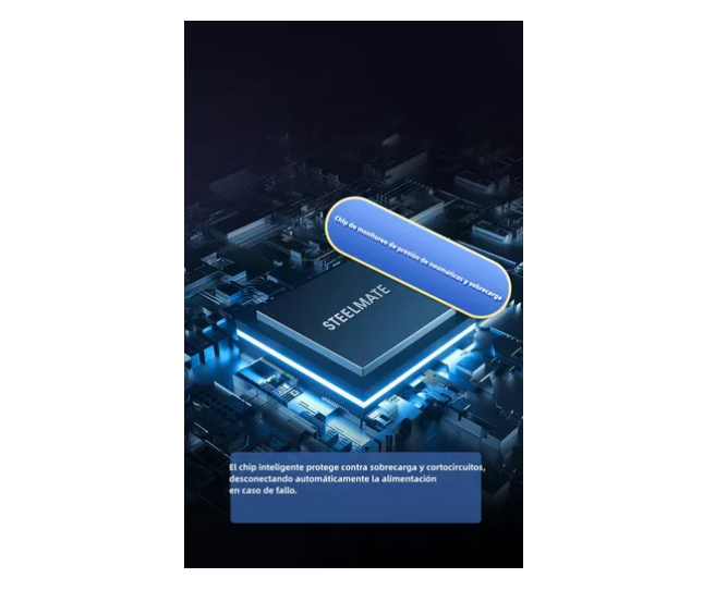 Compresor De Aire Portátil 12v 6000mah Inflador Inalámbrico