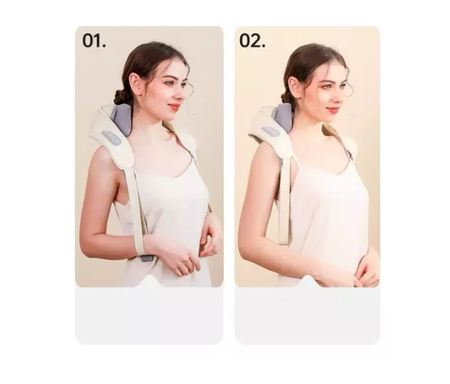 Masajeador Cervical Y De Espalda Con Calor Y Vibración