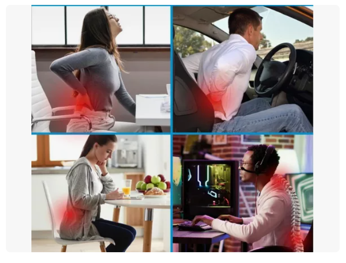 Cojin Soporte Espalda Corrector Lumbar De Silla Auto Oficina