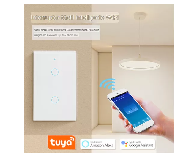 Interruptor Inteligente Wifi Sin Cable 1, 2 Y 3 Canales