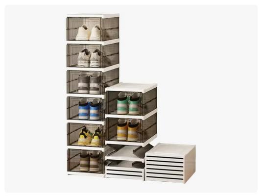 Zapatera Plegable 6 Niveles Una Pieza Firme Cajas De Zapatos