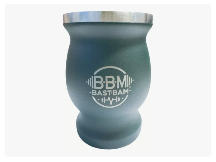Taza De Con Bombilla Y Cepillos Set Acero Inoxidable 260ml