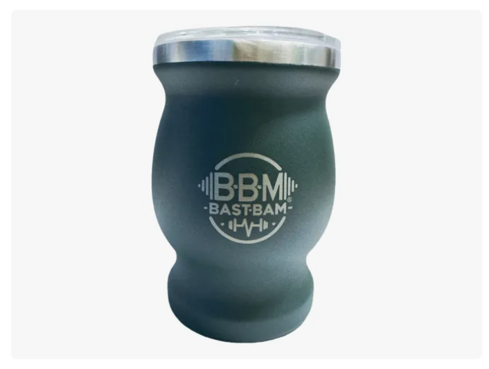 Taza De Con Bombilla Y Cepillos Set Acero Inoxidable 260ml