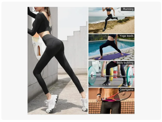 Calzas Leggings Modeladoras Push Up Deportivos Cintura Alta