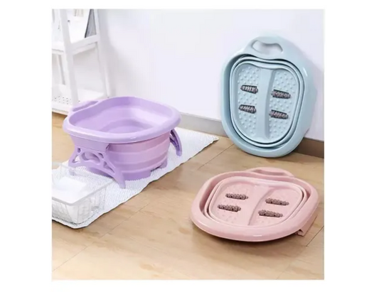 Bañera De Pies Plegable Con Masajeadores Spa Pedicure