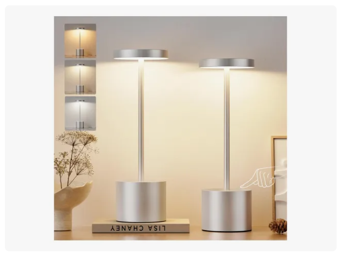 Lámpara De Mesa Recargable, Lámpara Inalámbrica Lampara Led