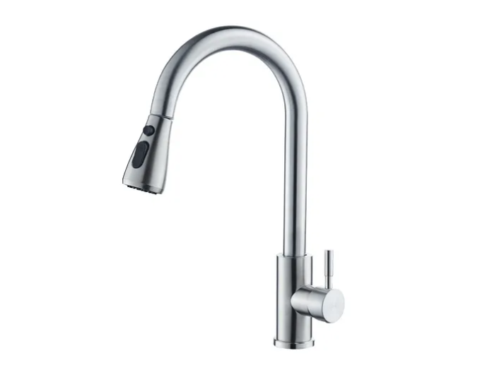 Llave Monomando Lavaplatos Extensible 3 Modos Cocina Niquel