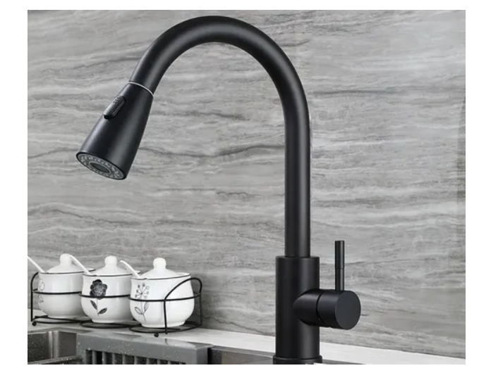 Llave Monomando Lavaplatos Extensible 2 Modos Cocina Niquel