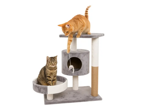 Casa De Árbol Con Rascador Para Gatos - Plataforma Para Gato