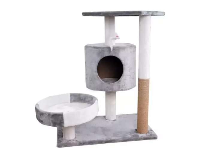 Casa De Árbol Con Rascador Para Gatos - Plataforma Para Gato
