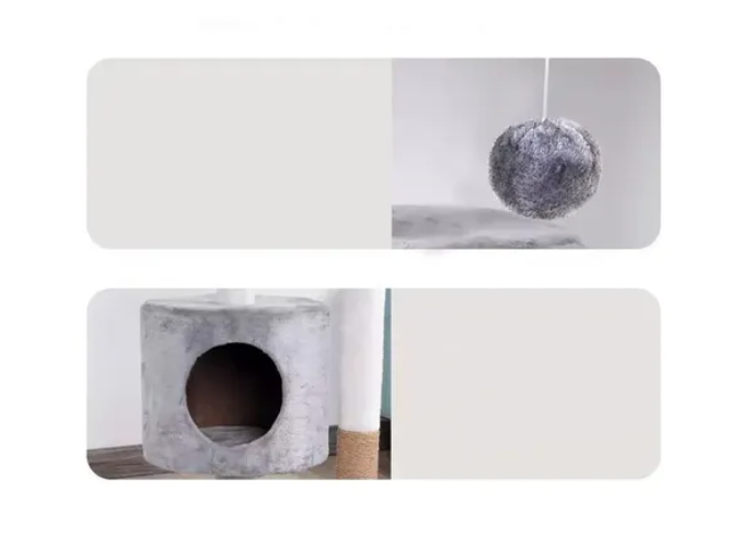 Casa De Árbol Con Rascador Para Gatos - Plataforma Para Gato