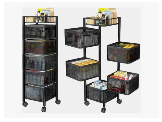 Carro Organizador Ruedas Organizador De Verduras 5 Niveles