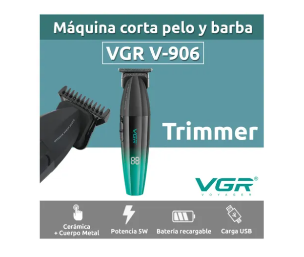Máquina Patillera Profesional Vgr V-906 Magnetico 9000 Rpm