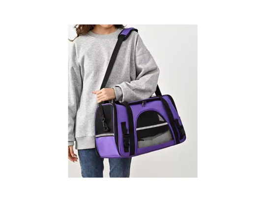 Bolso Transportador Mascota Para Perro Gato Respirable