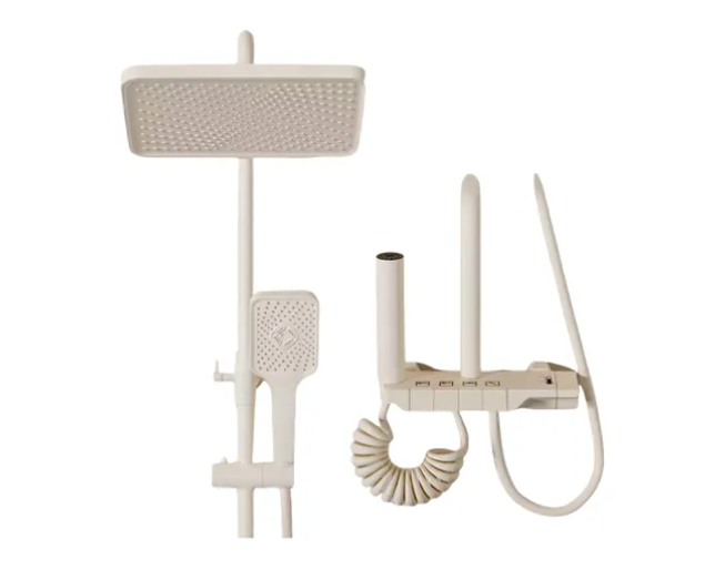 Ducha Columna Visor Digital 4 Funciones Inox Y Bidet