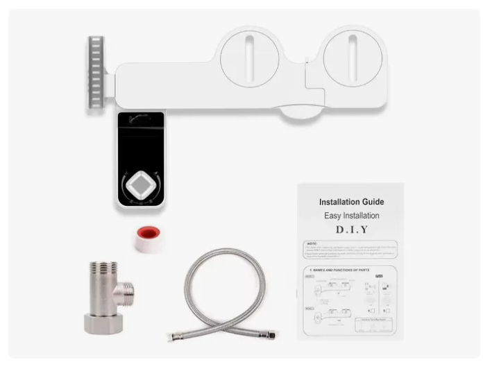 Bidet Para Wc Baño Inodoro Rociador Ajustable Ducha Set Baño
