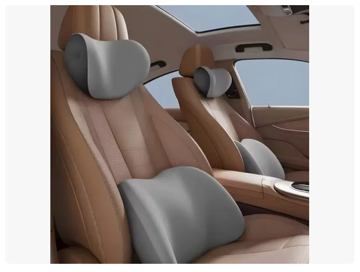Kit Almohada Cojín Cuello Cervical Viaje Auto Hogar Avión