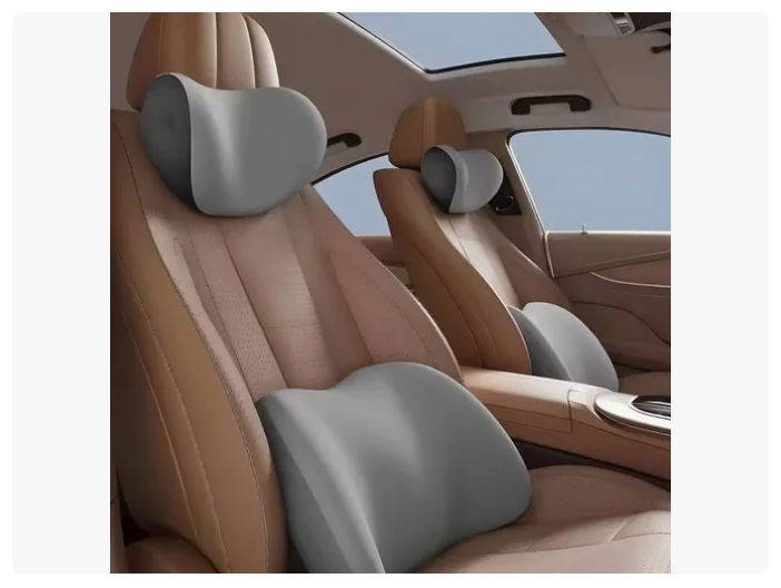 Kit Almohada Cojín Cuello Cervical Viaje Auto Hogar Avión