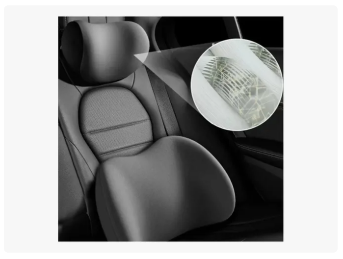 Kit Almohada Cojín Cuello Cervical Viaje Auto Hogar Avión