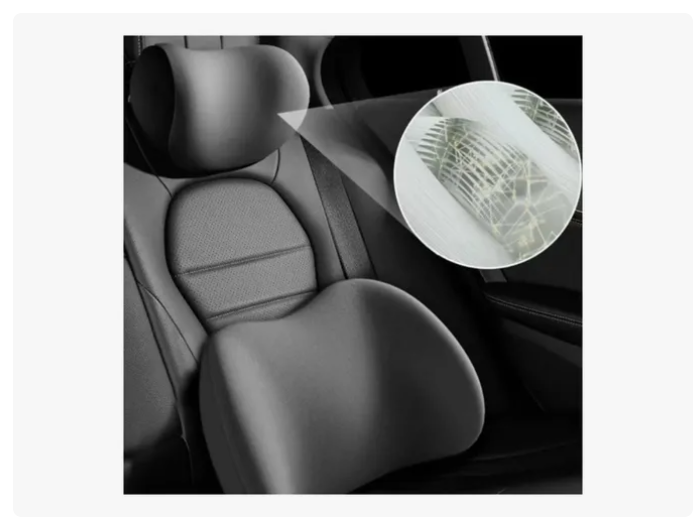 Kit Almohada Cojín Cuello Cervical Viaje Auto Hogar Avión