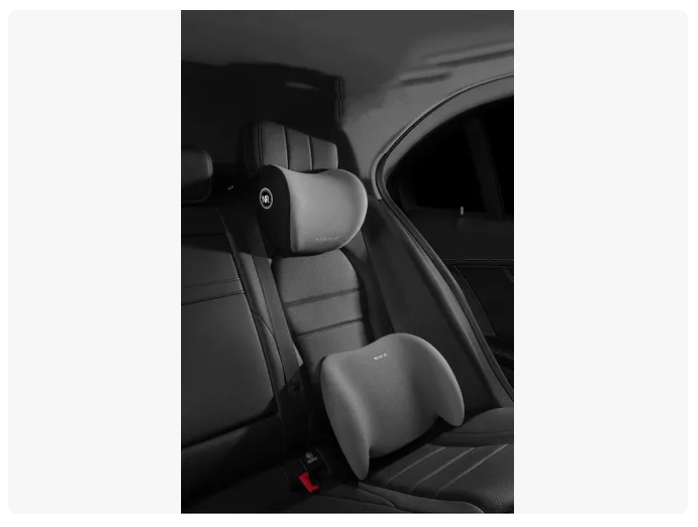 Kit Almohada Cojín Cuello Cervical Viaje Auto Hogar Avión