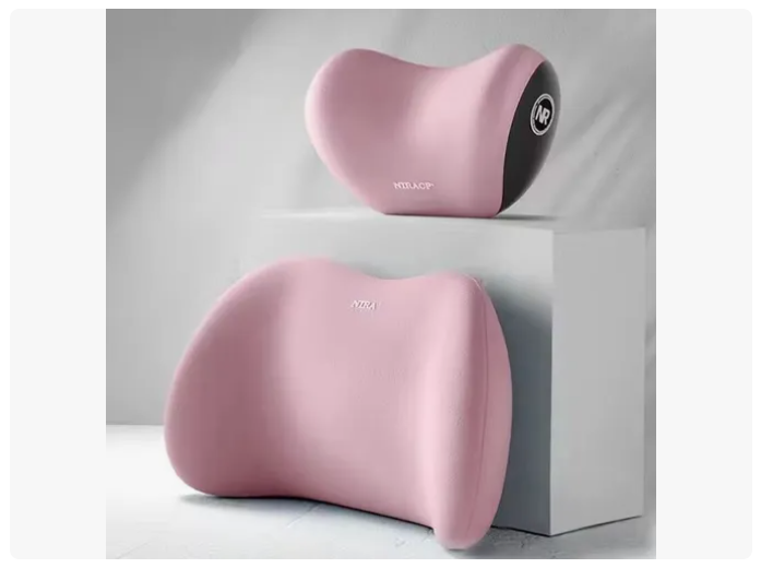 Kit Almohada Cojín Cuello Cervical Viaje Auto Hogar Avión