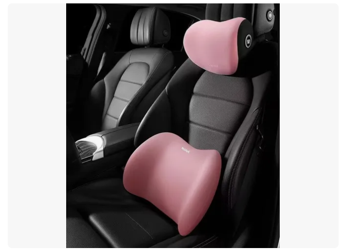 Kit Almohada Cojín Cuello Cervical Viaje Auto Hogar Avión