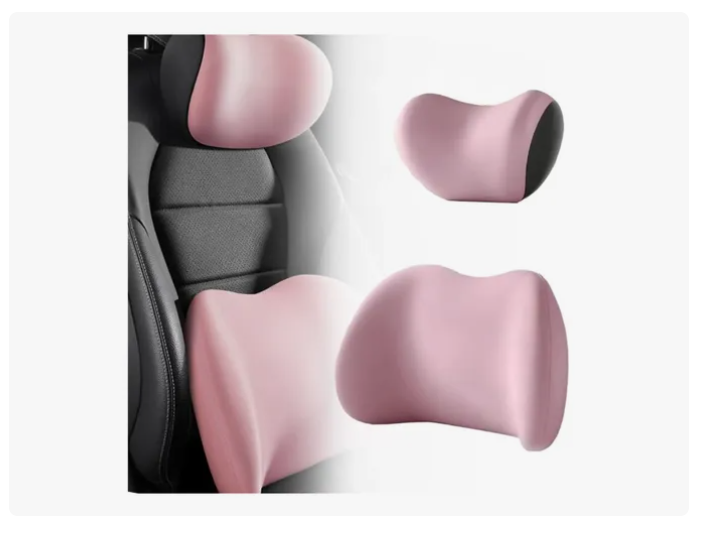 Kit Almohada Cojín Cuello Cervical Viaje Auto Hogar Avión