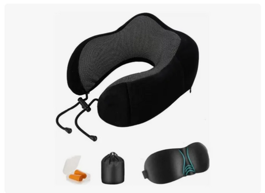 Cómodo Almohada De Viaje Espuma De Memoria Cojín Para Cuello