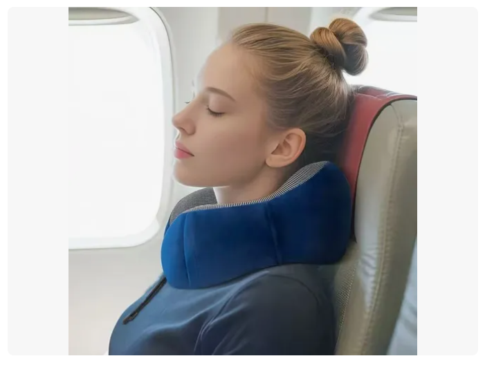 Cómodo Almohada De Viaje Espuma De Memoria Cojín Para Cuello