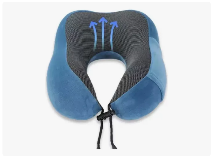 Cómodo Almohada De Viaje Espuma De Memoria Cojín Para Cuello