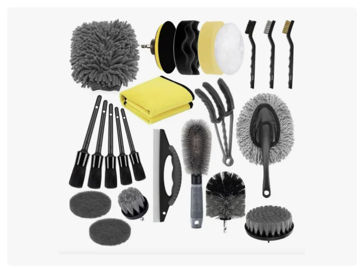 Limpieza De Auto Hogar Set Cepillos Para Taladro 23 Piezas