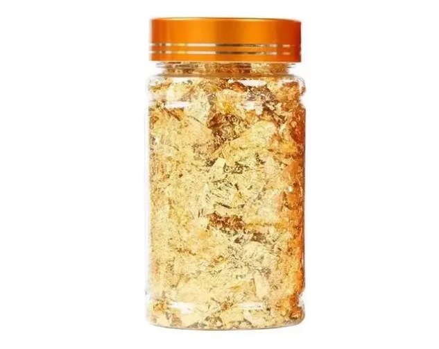 Escamas En Hoja Oro Papel Resina Epóxica Flake Uñas Foil