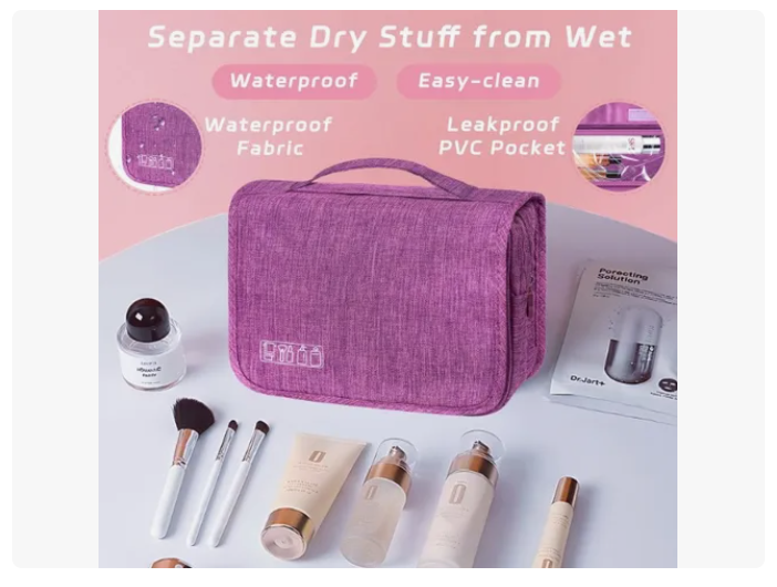 Bolsa Viaje Cosmético Organizador De Maquillaje Impermeable