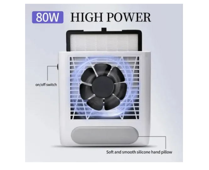Extractor De Polvo Para Uñas 80w Manicura Pedicura Profesion