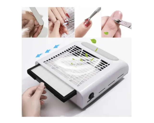 Extractor De Polvo Para Uñas 80w Manicura Pedicura Profesion